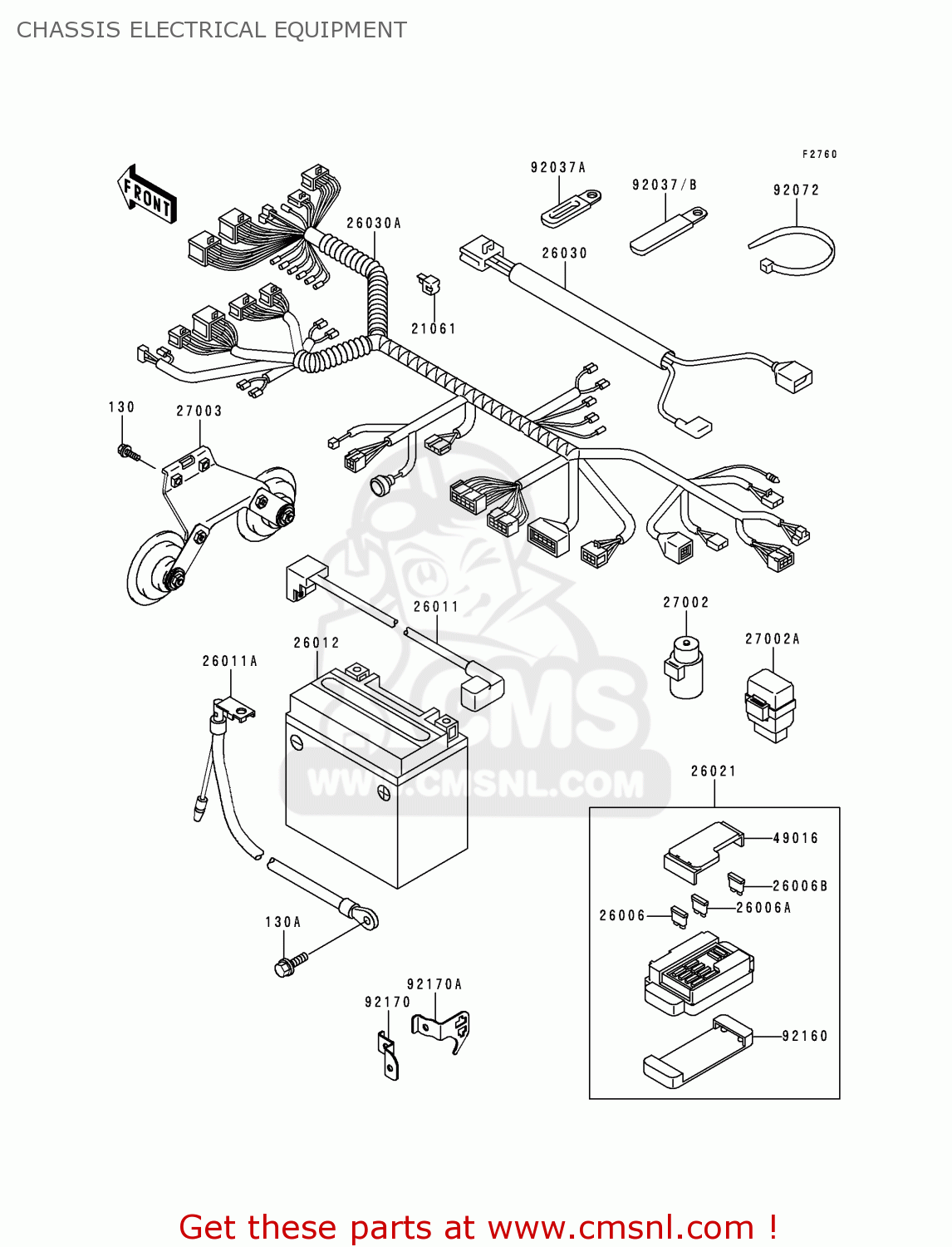 CHASSIS ELECTRICAL EQUIPMENT VN1500L1H VN1500 CLASSIC TOURER FI 2000 EUROPE UK