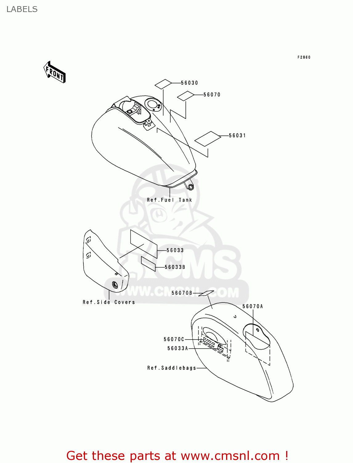 LABELS VN1500L1H VN1500 CLASSIC TOURER FI 2000 EUROPE UK