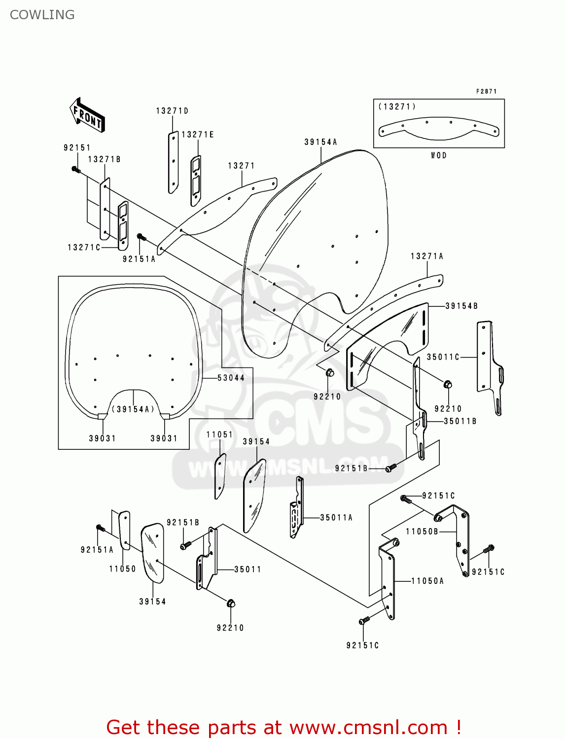 COWLING VN1500L1H VN1500 CLASSIC TOURER FI 2000 EUROPE UK