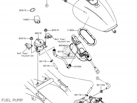 FUEL PUMP - VN1500L1H VN1500 CLASSIC TOURER FI 2000 EUROPE UK