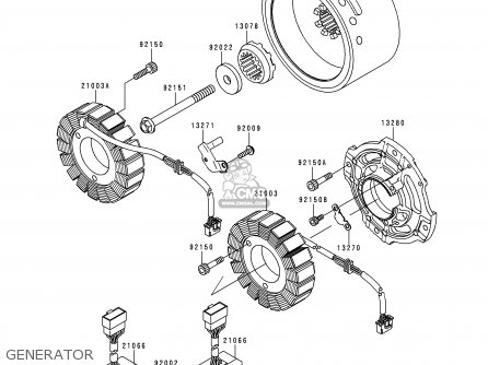 GENERATOR - VN1500L1H VN1500 CLASSIC TOURER FI 2000 EUROPE UK