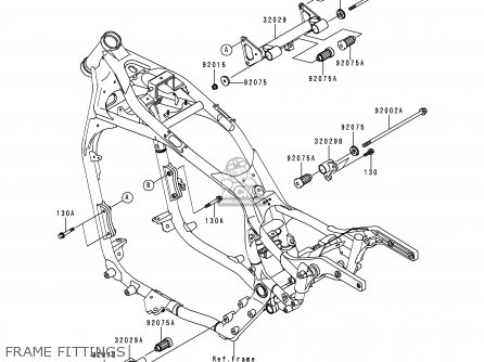 FRAME FITTINGS - VN1500L1H VN1500 CLASSIC TOURER FI 2000 EUROPE UK