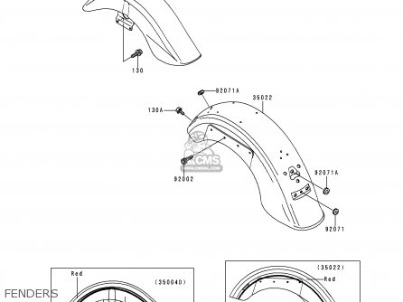 FENDERS - VN1500L1H VN1500 CLASSIC TOURER FI 2000 EUROPE UK
