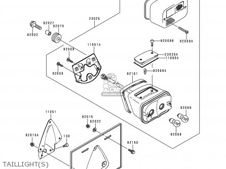 TAILLIGHT(S) - VN1500L1H VN1500 CLASSIC TOURER FI 2000 EUROPE UK