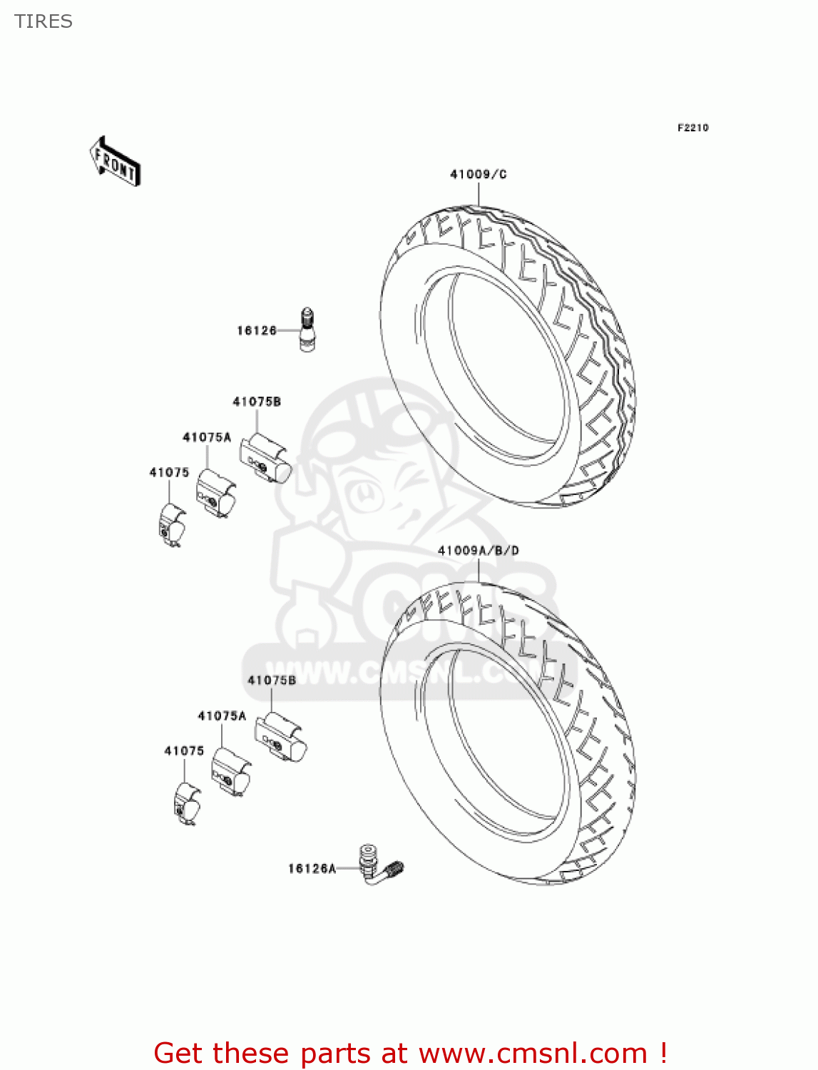 TIRES VN1500L2 VULCAN 1500 NOMAD FI 2001 USA CALIFORNIA CANADA