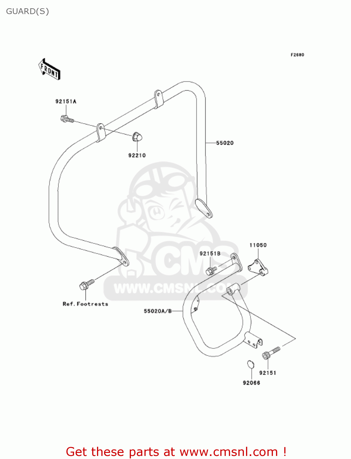 GUARD(S) VN1500L2 VULCAN 1500 NOMAD FI 2001 USA CALIFORNIA CANADA