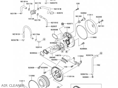 AIR CLEANER - VN1500L2 VULCAN 1500 NOMAD FI 2001 USA CALIFORNIA CANADA