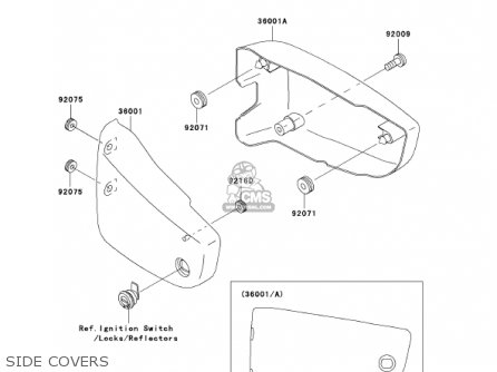 SIDE COVERS - VN1500L2 VULCAN 1500 NOMAD FI 2001 USA CALIFORNIA CANADA