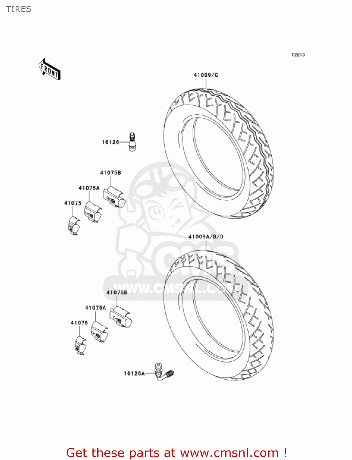 TIRES VN1500L3 VULCAN 1500 NOMAD FI 2002 USA CALIFORNIA CANADA