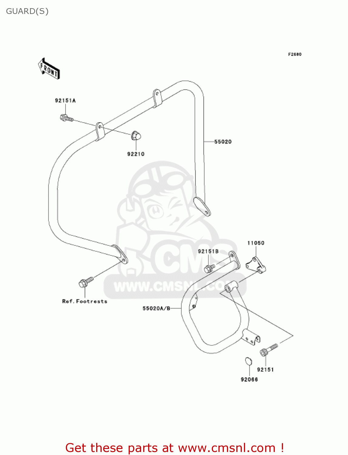 GUARD(S) VN1500L3 VULCAN 1500 NOMAD FI 2002 USA CALIFORNIA CANADA