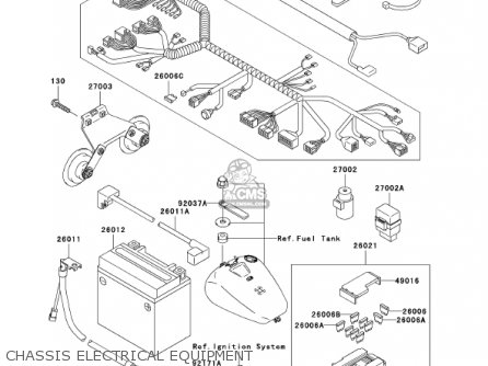 CHASSIS ELECTRICAL EQUIPMENT - VN1500L3 VULCAN 1500 NOMAD FI 2002 USA CALIFORNIA CANADA