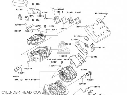 CYLINDER HEAD COVER - VN1500L3 VULCAN 1500 NOMAD FI 2002 USA CALIFORNIA CANADA
