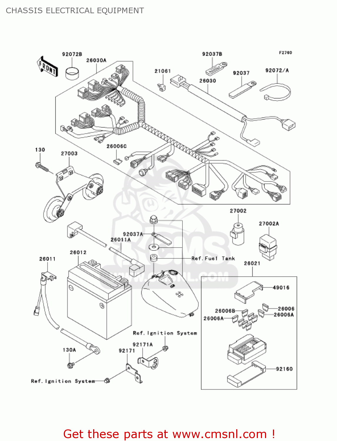 CHASSIS ELECTRICAL EQUIPMENT VN1500L4 VULCAN 1500 NOMAD FI 2003 USA CALIFORNIA CANADA