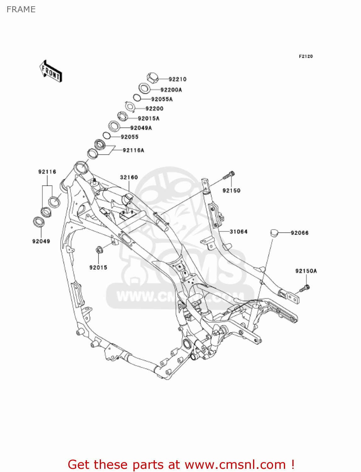 FRAME VN1500L4 VULCAN 1500 NOMAD FI 2003 USA CALIFORNIA CANADA