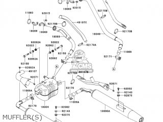 MUFFLER(S) - VN1500L4 VULCAN 1500 NOMAD FI 2003 USA CALIFORNIA CANADA