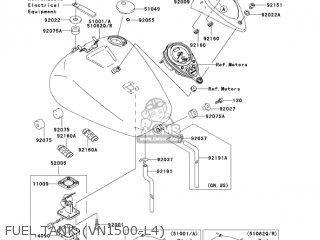 FUEL TANK (VN1500-L4) - VN1500L4 VULCAN 1500 NOMAD FI 2003 USA CALIFORNIA CANADA