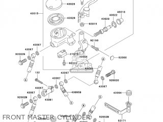 FRONT MASTER CYLINDER - VN1500L4 VULCAN 1500 NOMAD FI 2003 USA CALIFORNIA CANADA