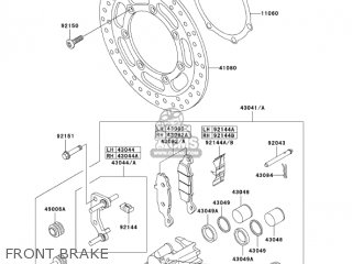 FRONT BRAKE - VN1500L4 VULCAN 1500 NOMAD FI 2003 USA CALIFORNIA CANADA