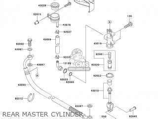 REAR MASTER CYLINDER - VN1500L4 VULCAN 1500 NOMAD FI 2003 USA CALIFORNIA CANADA