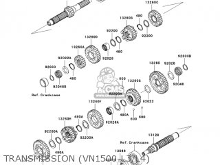 TRANSMISSION (VN1500-L3/L4) - VN1500L4 VULCAN 1500 NOMAD FI 2003 USA CALIFORNIA CANADA