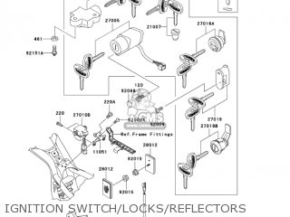 IGNITION SWITCH/LOCKS/REFLECTORS - VN1500L4 VULCAN 1500 NOMAD FI 2003 USA CALIFORNIA CANADA