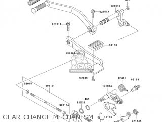 GEAR CHANGE MECHANISM - VN1500L4 VULCAN 1500 NOMAD FI 2003 USA CALIFORNIA CANADA