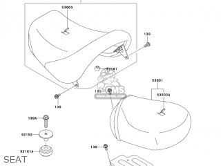 SEAT - VN1500L4 VULCAN 1500 NOMAD FI 2003 USA CALIFORNIA CANADA