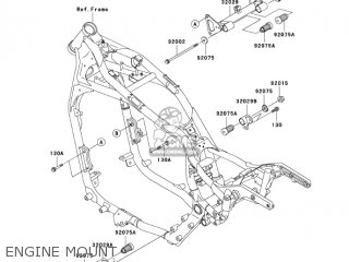 ENGINE MOUNT - VN1500L4 VULCAN 1500 NOMAD FI 2003 USA CALIFORNIA CANADA