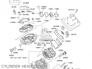 CYLINDER HEAD COVER - VN1500L4 VULCAN 1500 NOMAD FI 2003 USA CALIFORNIA CANADA