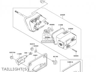 TAILLIGHT(S) - VN1500L4 VULCAN 1500 NOMAD FI 2003 USA CALIFORNIA CANADA