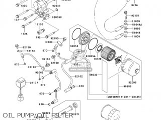 OIL PUMP/OIL FILTER - VN1500L4 VULCAN 1500 NOMAD FI 2003 USA CALIFORNIA CANADA