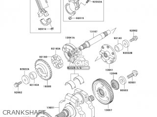 CRANKSHAFT - VN1500L4 VULCAN 1500 NOMAD FI 2003 USA CALIFORNIA CANADA