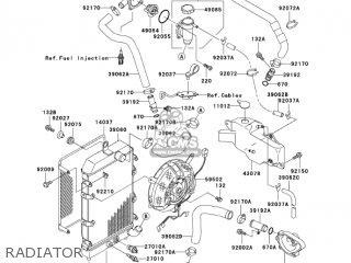 RADIATOR - VN1500L4 VULCAN 1500 NOMAD FI 2003 USA CALIFORNIA CANADA