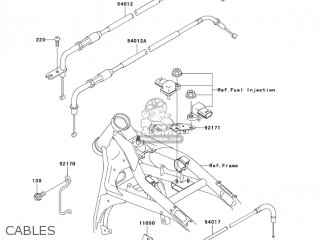 CABLES - VN1500L4 VULCAN 1500 NOMAD FI 2003 USA CALIFORNIA CANADA