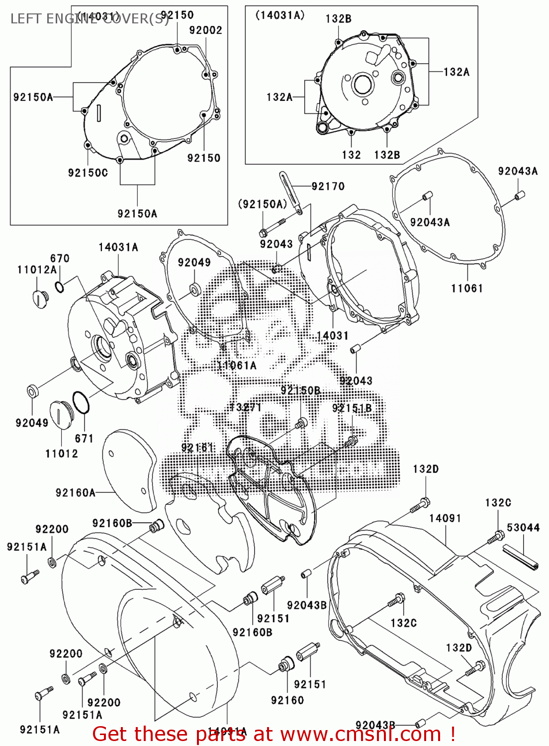1987-1999 KAWASAKI VULCAN 1500 BEVEL GEAR COVER GASKET 11060-1120 - Foto 10