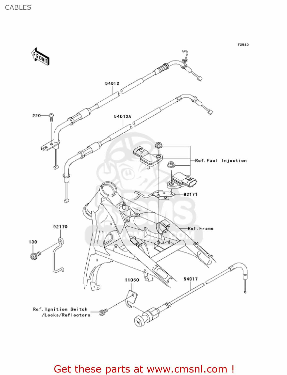 CABLES VN1500L5 VULCAN 1500 NOMAD FI 2004 USA CALIFORNIA CANADA