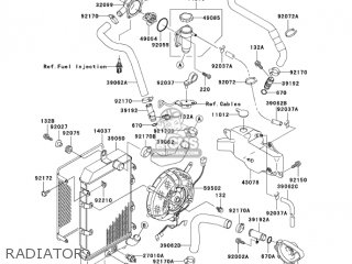 RADIATOR - VN1500L5 VULCAN 1500 NOMAD FI 2004 USA CALIFORNIA CANADA