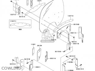 COWLING - VN1500L5 VULCAN 1500 NOMAD FI 2004 USA CALIFORNIA CANADA