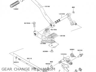 GEAR CHANGE MECHANISM - VN1500L5 VULCAN 1500 NOMAD FI 2004 USA CALIFORNIA CANADA