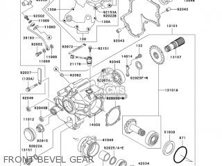 FRONT BEVEL GEAR - VN1500L5 VULCAN 1500 NOMAD FI 2004 USA CALIFORNIA CANADA