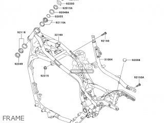 FRAME - VN1500L5 VULCAN 1500 NOMAD FI 2004 USA CALIFORNIA CANADA