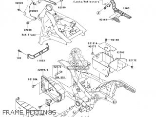 FRAME FITTINGS - VN1500L5 VULCAN 1500 NOMAD FI 2004 USA CALIFORNIA CANADA