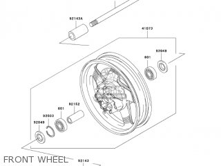 FRONT WHEEL - VN1500L5 VULCAN 1500 NOMAD FI 2004 USA CALIFORNIA CANADA