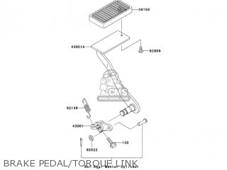 BRAKE PEDAL/TORQUE LINK - VN1500L5 VULCAN 1500 NOMAD FI 2004 USA CALIFORNIA CANADA
