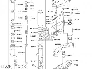 FRONT FORK - VN1500L5 VULCAN 1500 NOMAD FI 2004 USA CALIFORNIA CANADA
