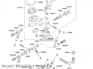 FRONT MASTER CYLINDER - VN1500L5 VULCAN 1500 NOMAD FI 2004 USA CALIFORNIA CANADA