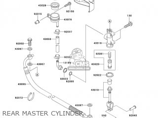 REAR MASTER CYLINDER - VN1500L5 VULCAN 1500 NOMAD FI 2004 USA CALIFORNIA CANADA