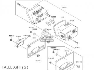 TAILLIGHT(S) - VN1500L5 VULCAN 1500 NOMAD FI 2004 USA CALIFORNIA CANADA