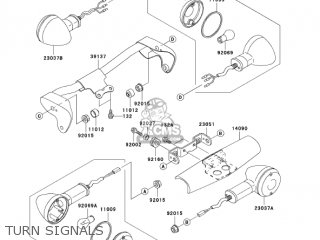 TURN SIGNALS - VN1500L5 VULCAN 1500 NOMAD FI 2004 USA CALIFORNIA CANADA