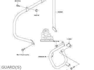 GUARD(S) - VN1500L5 VULCAN 1500 NOMAD FI 2004 USA CALIFORNIA CANADA